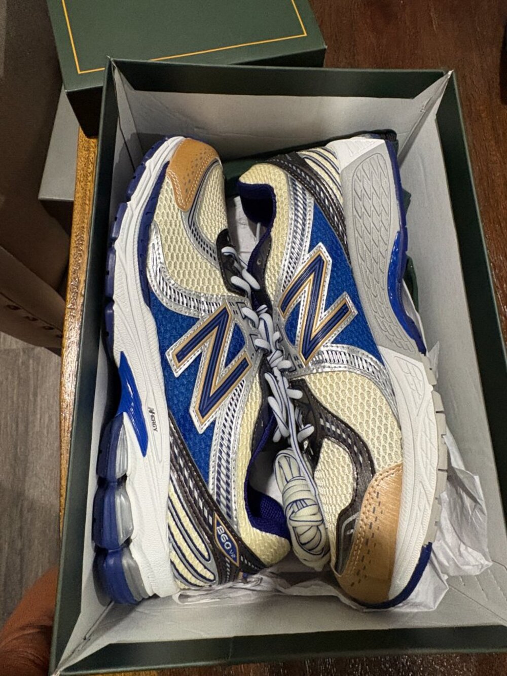 ALD x New Balance 860v2 Blue White Running Athletic Shoes Men's sz 12 NIB
